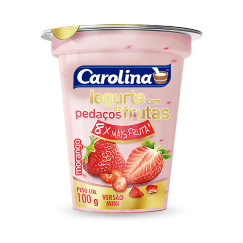 Iogurte de Morango mini 100 g Mais Frutas Carolina