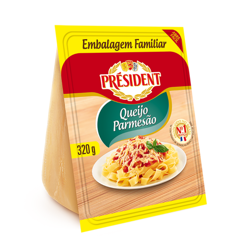 Queijo Parmesão Président 320g Embalagem Familiar