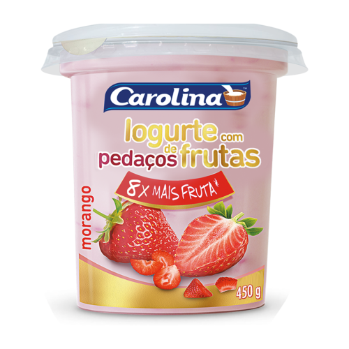 IOGURTE DE MORANGO 450g CAROLINA