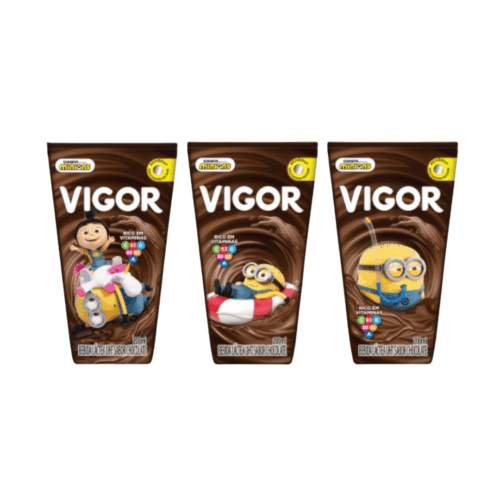Vigor minions bebida láctea sabor chocolate