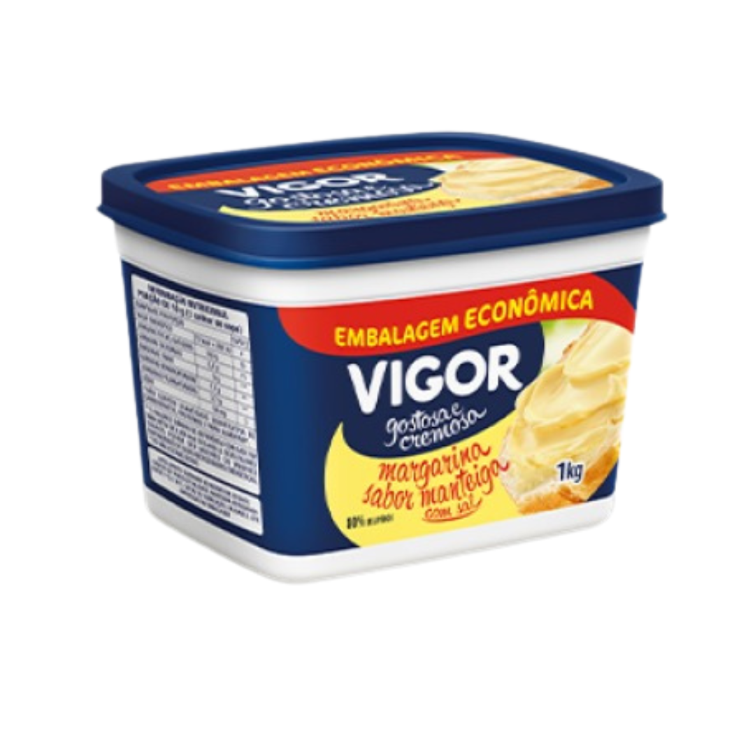 Vigor margarina sabor manteiga com sal 1kg