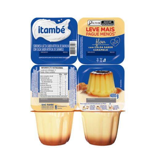 ITAMBÉ FLAN CARAMELO 400G