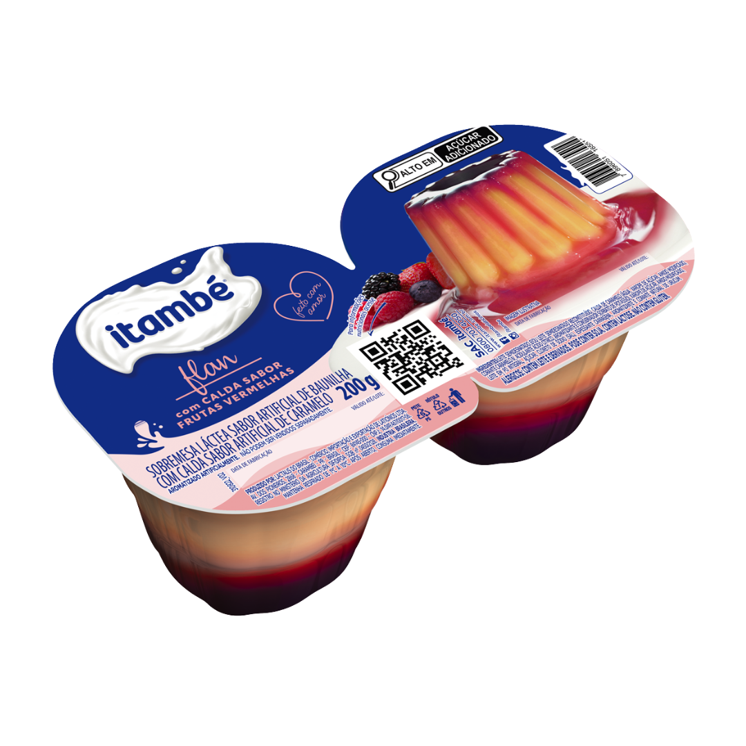 ITAMBÉ FLAN FRUTAS VERMELHAS 200G