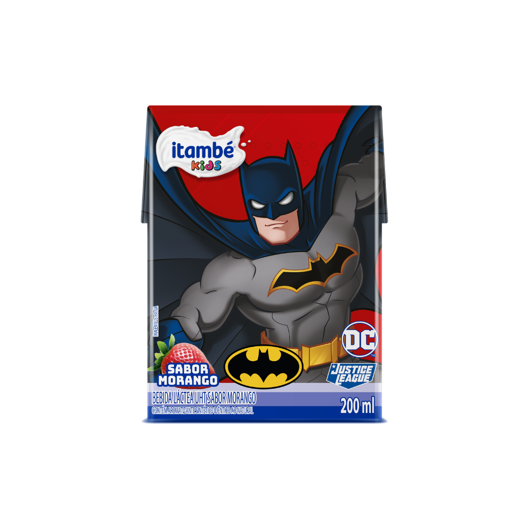 ITAMBÉ KIDS BATMAN BEBIDA LÁCTEA MORANGO 200ML