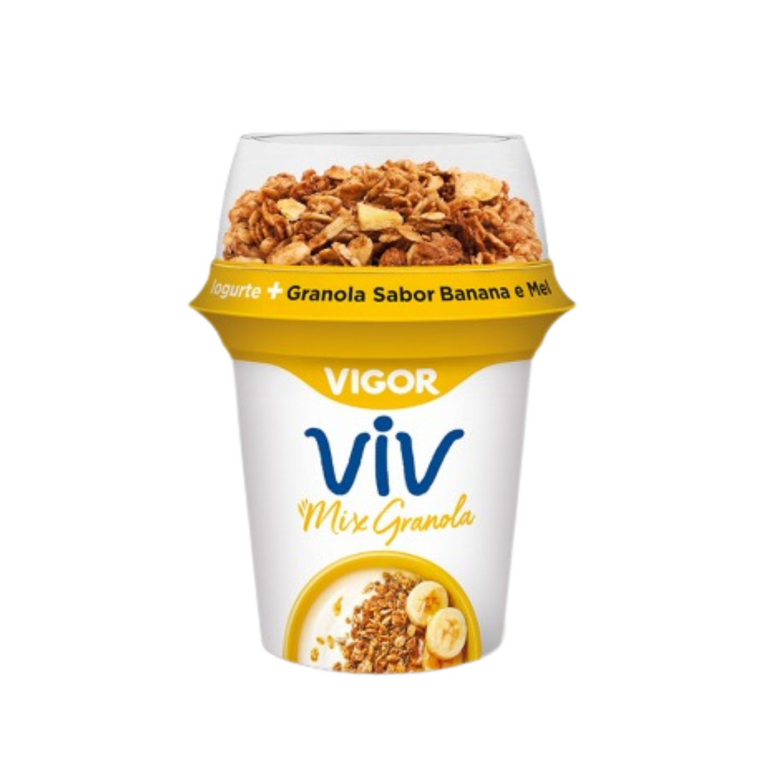 Vigor viv mix granola sabor banana e mel