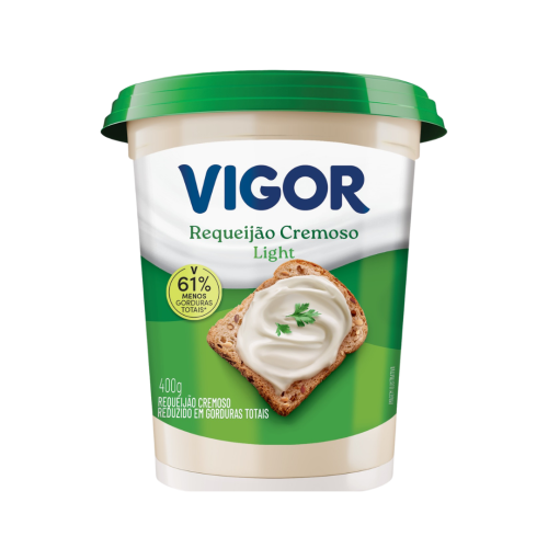 Vigor requeijão cremoso light 400g