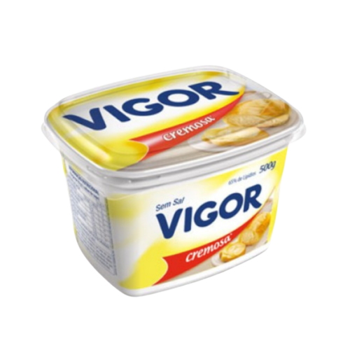 Vigor margarina cremosa sem sal 500g