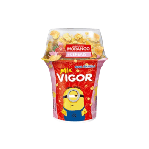 Vigor mix iogurte de morango + cereais