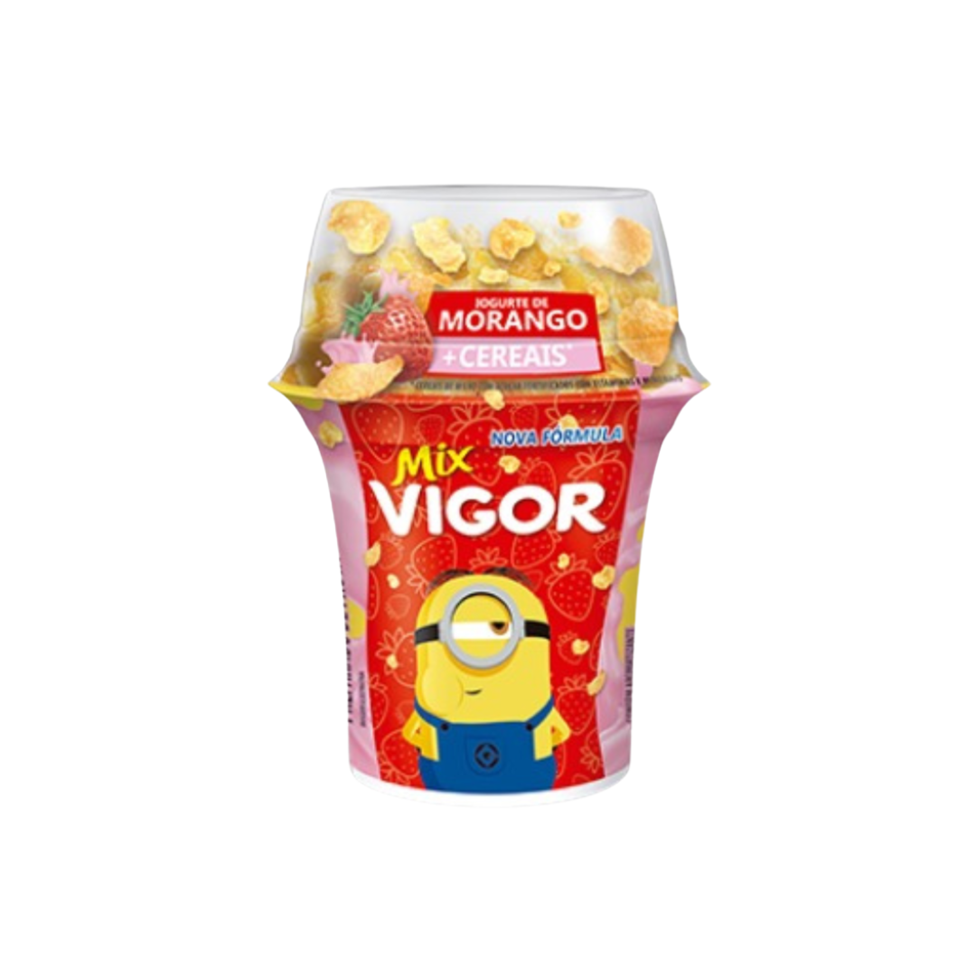 Vigor mix iogurte de morango + cereais