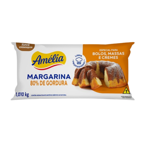 Amélia margarina 80% de gordura 1,010kg