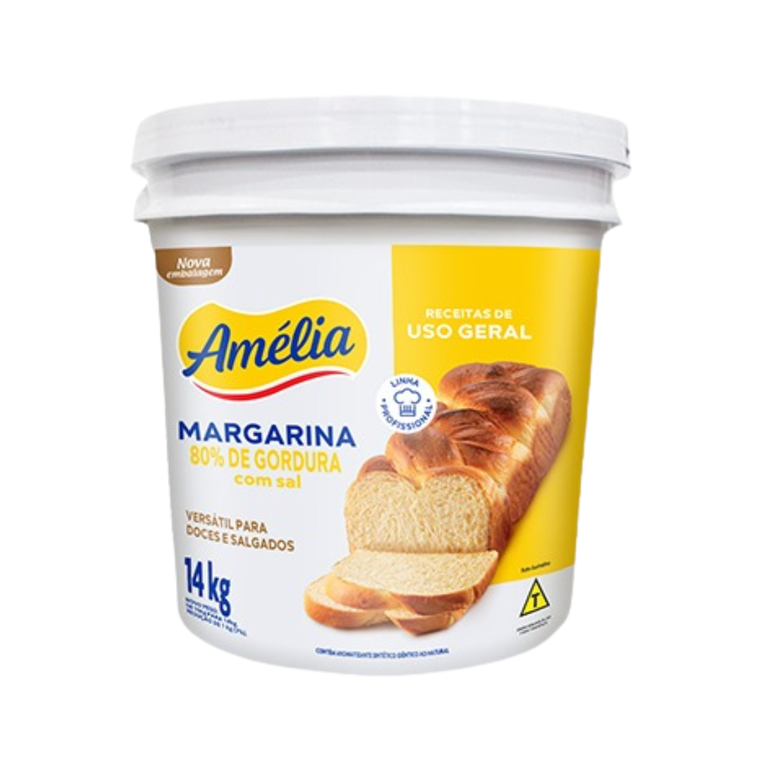 Amélia margarina 80% de gordura com sal 14g