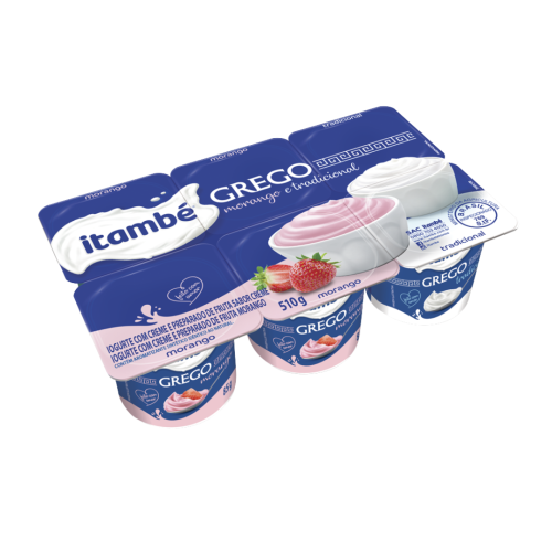 ITAMBÉ IOGURTE GREGO MORANGO E TRADICIONAL 510G