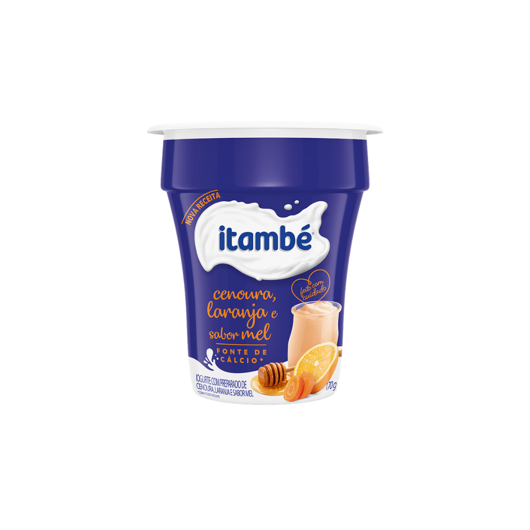 Itambé iogurte sabor cenoura, laranja e mel 170g