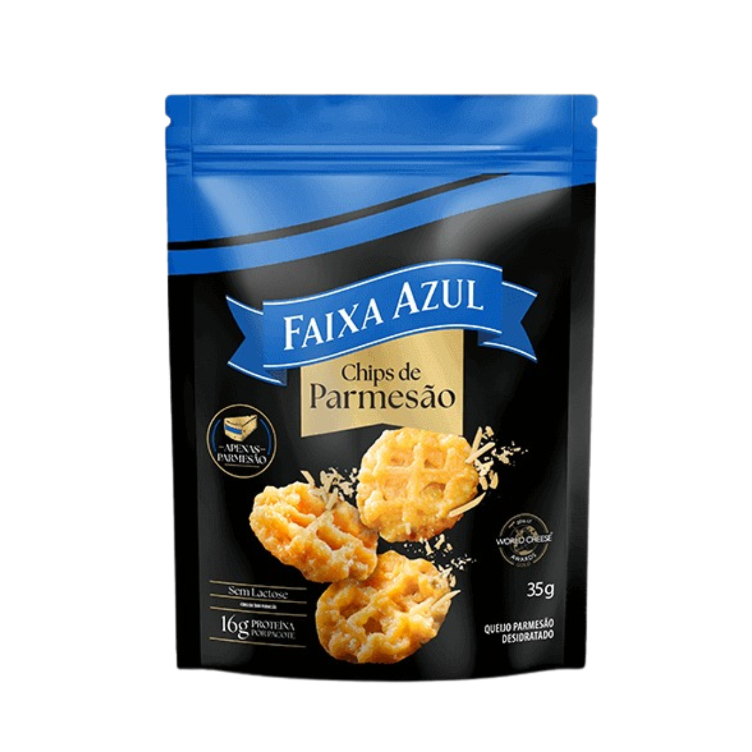 Faixa Azul chips de parmesão 35G