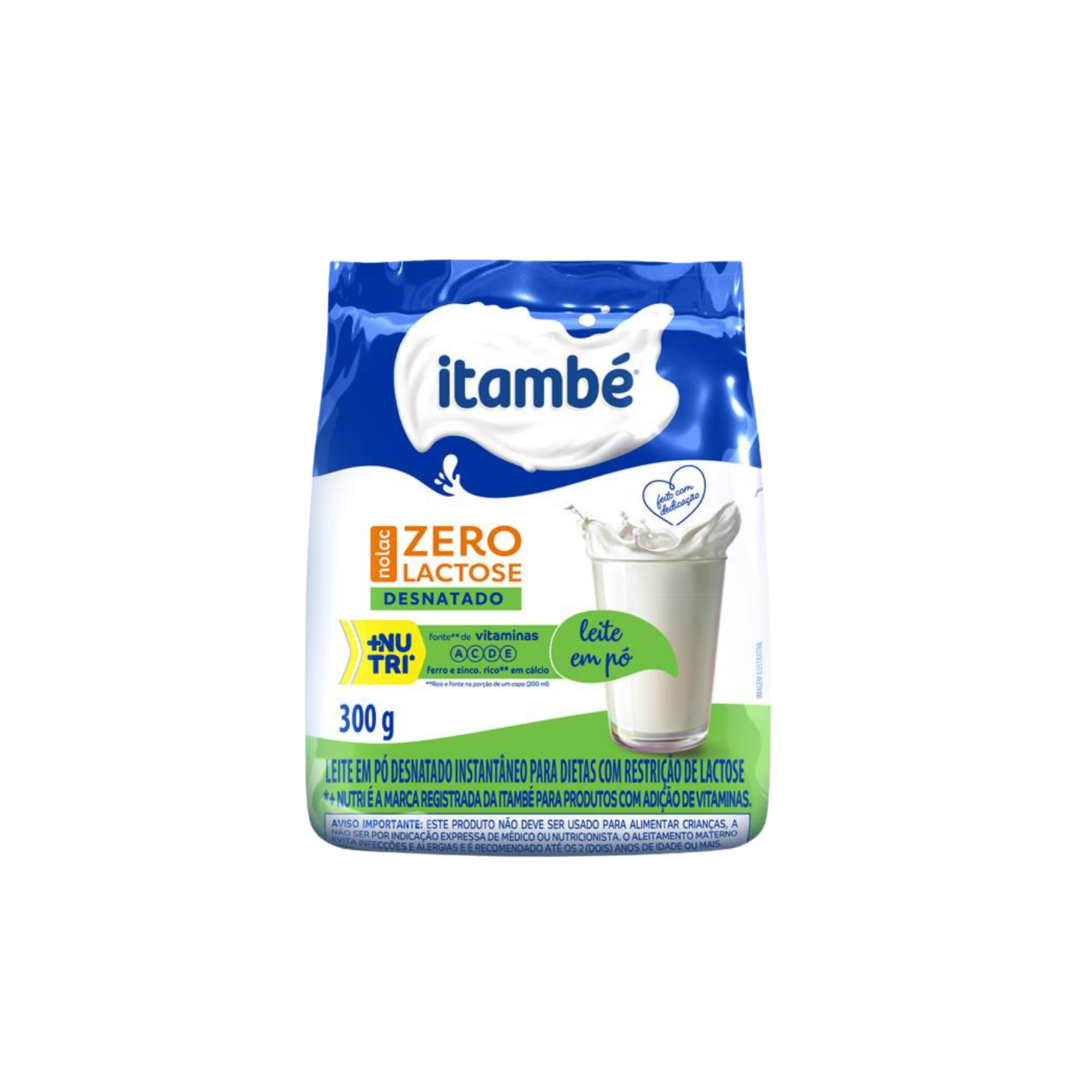 ITAMBÉ LEITE EM PÓ DESNATADO ZERO LACTOSE 300g