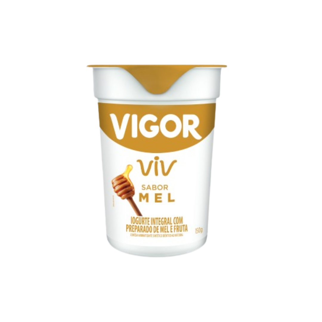 Vigor iogurte integral com preparado de mel e fruta 150G