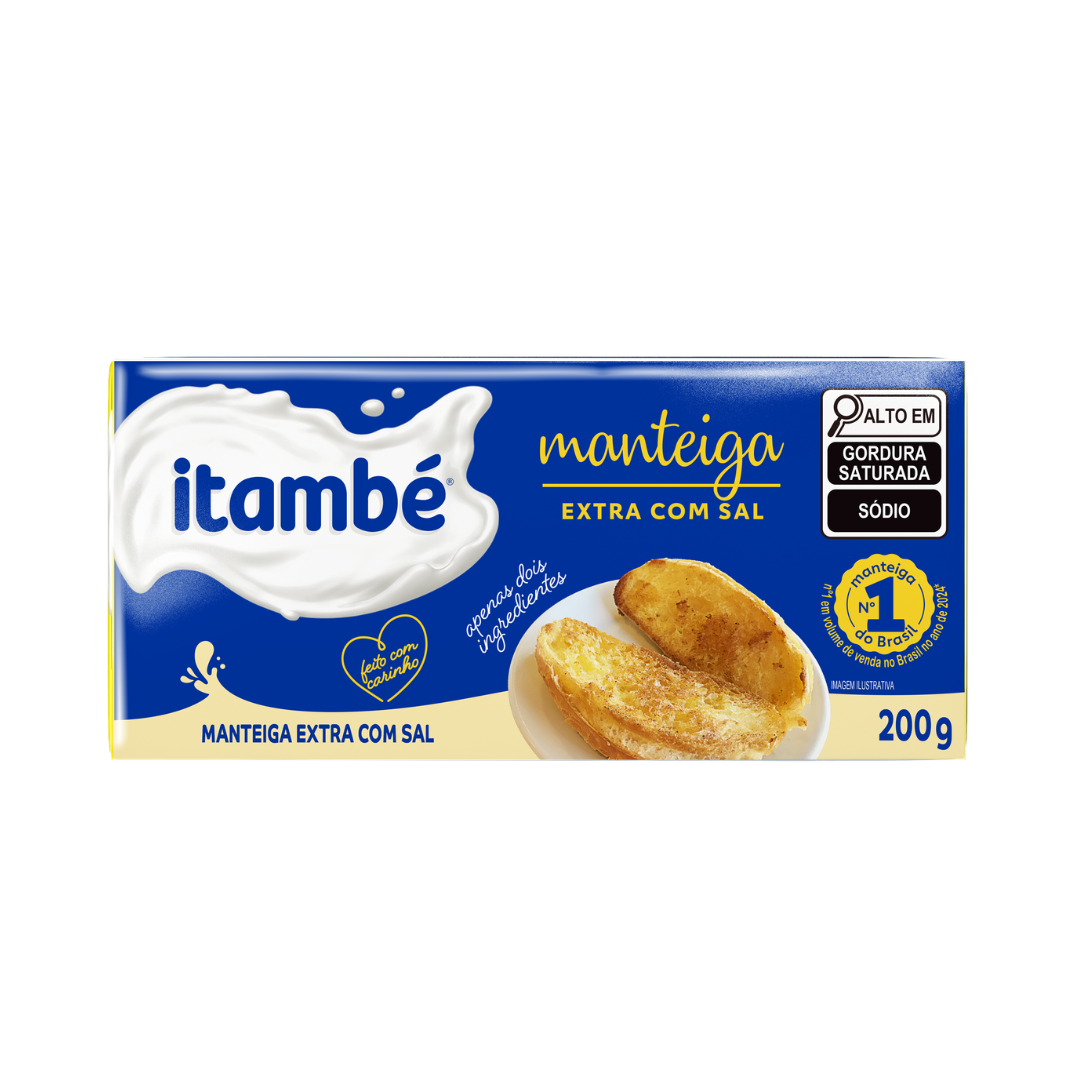 ITAMBÉ MANTEIGA TABLETE COM SAL 200G
